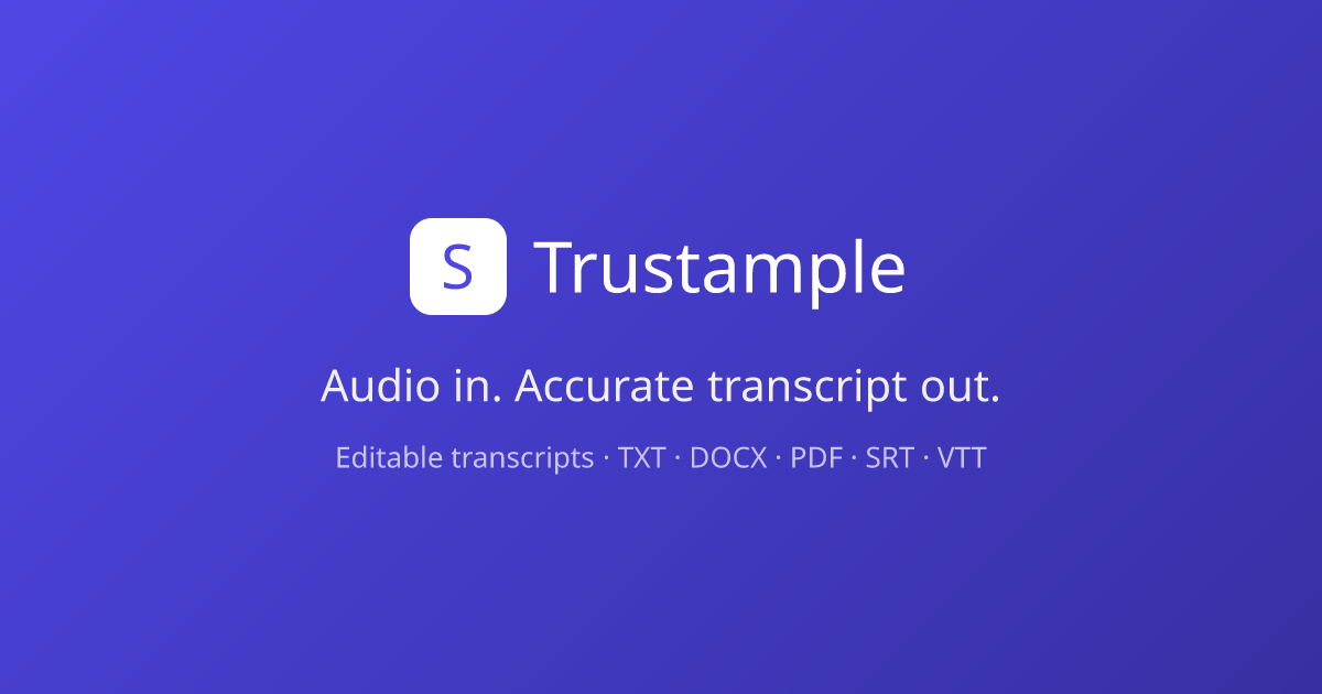 Trustample — official preview image
